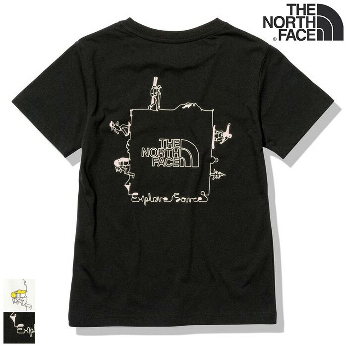 【SALE】【追跡可能メール便/注文内容変更】THE NORTH FACE ザ・ノースフェイス　S/S Explore Source Circulation Tee　ショートスリーブエクスプロールソースサーキュレーションティー（キッズ）NTJ12314【リサイクル 半袖Tシャツ　親子お揃い】◆1.3