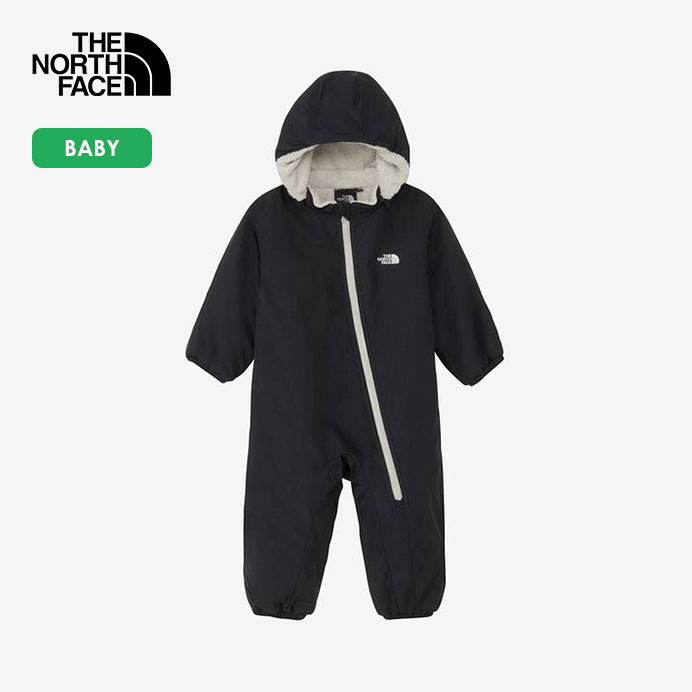 楽天DECO APARTMENT STORE楽天市場店THE NORTH FACE/ザ・ノース・フェイス　B TNF COZY WRAP SUIT/TNFコージーラップスーツ（ベビー）　NYB82540【ベビー】【（KF）ブラック×フォッシルアイボリー】【アウトドア　キャンプ　通園　お出かけ】
