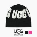 アグ ニット帽 レディース 【国内正規販売店】UGG アグ　GRAPHIC LOGO BEANIE　グラフィックロゴビーニー(レディース)　21673【デイリー　タウンユース　ギフト　プレゼント】