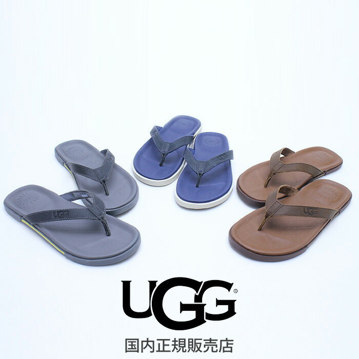 【SALE】【国内正規販売店】【撥水】UGG/アグ 1005321/1094676 BennisonII メンズ ベニソン ベニッソン サンダル トング デッカーズ レザー◆3