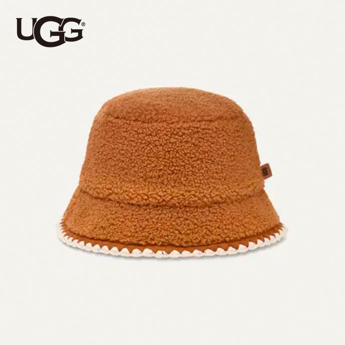 Rakuten - 【国内正規販売店】UGG/アグ　W UGGFLUFF SCALLOPED HAT/UGGフラッフ スカロップド ハット　100914【レディース】【(CHE)chestnut】