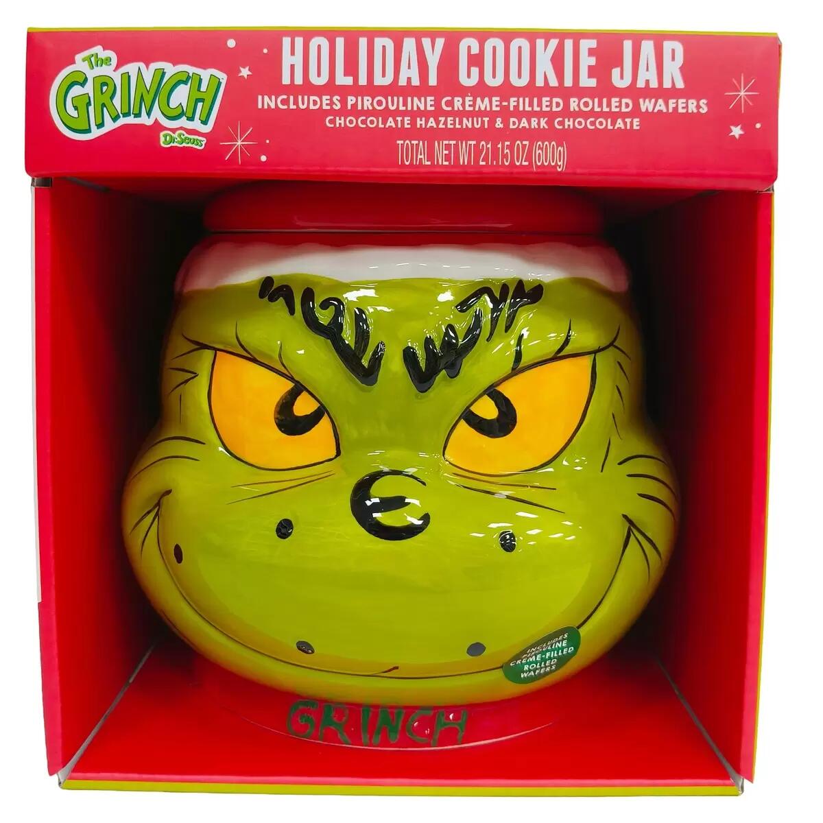 グリンチ ホリデー クッキージャー ピロリンウエハース 600g ギフトセット