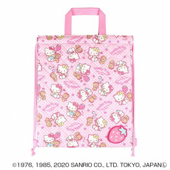 【代引き・同梱不可】キルトナップサック ハローキティ ピンク 095746