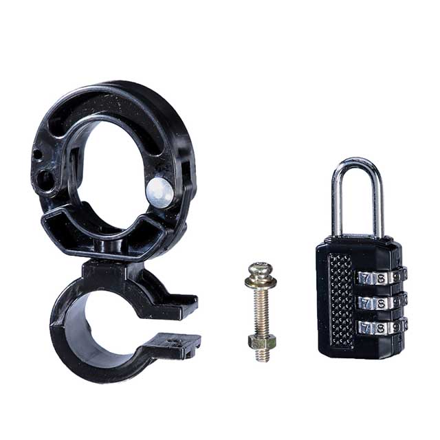 ヘルメットホルダー サイクルパーツ ブラック KW-79BK