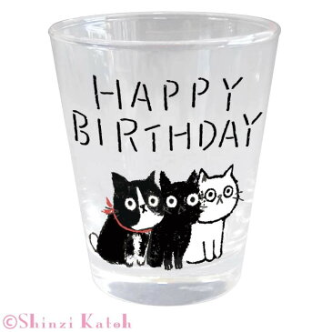 【代引き・同梱不可】Shinzi Katoh MUZU グラス HAPPY BIRTHDAY ARK-1482-1