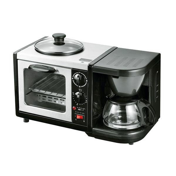 贈り物 キッチン家電 一人暮らし キッチン 調理器具 朝ごはん 時短家電 ギフト 時短 Deco 多機能 モーニングトリオ トースター コーヒーメーカー 焼きプレート Mt 3家電 その他 代引き 同梱不可 朝食 Maison