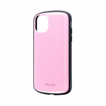 【代引き・同梱不可】iPhone 11 超軽量・極薄・耐衝撃ハイブリッドケース「PALLET AIR」 ピンク LP-IM19PLAPK
