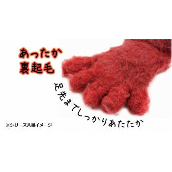 【代引き・同梱不可】フクシン SocksDEPO 5本指ソックス　もこもこくつ下　ニーハイ　杢クロ　860-07