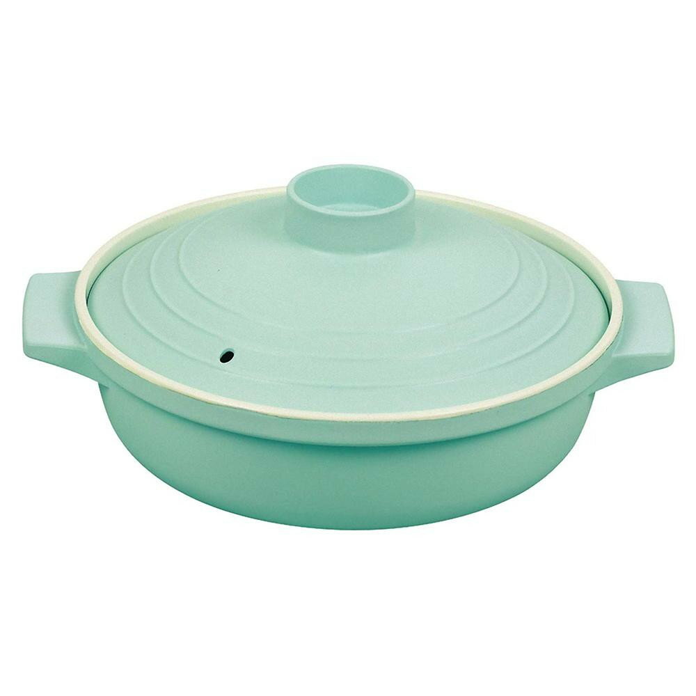 パール金属 アラモード レンジ調理鍋 18cm パウダーグリーン CC-1501のサムネイル