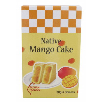 フジフードサービス 台湾 竹葉堂 フルーツケーキ マンゴーケーキ 90g (3個) 24袋