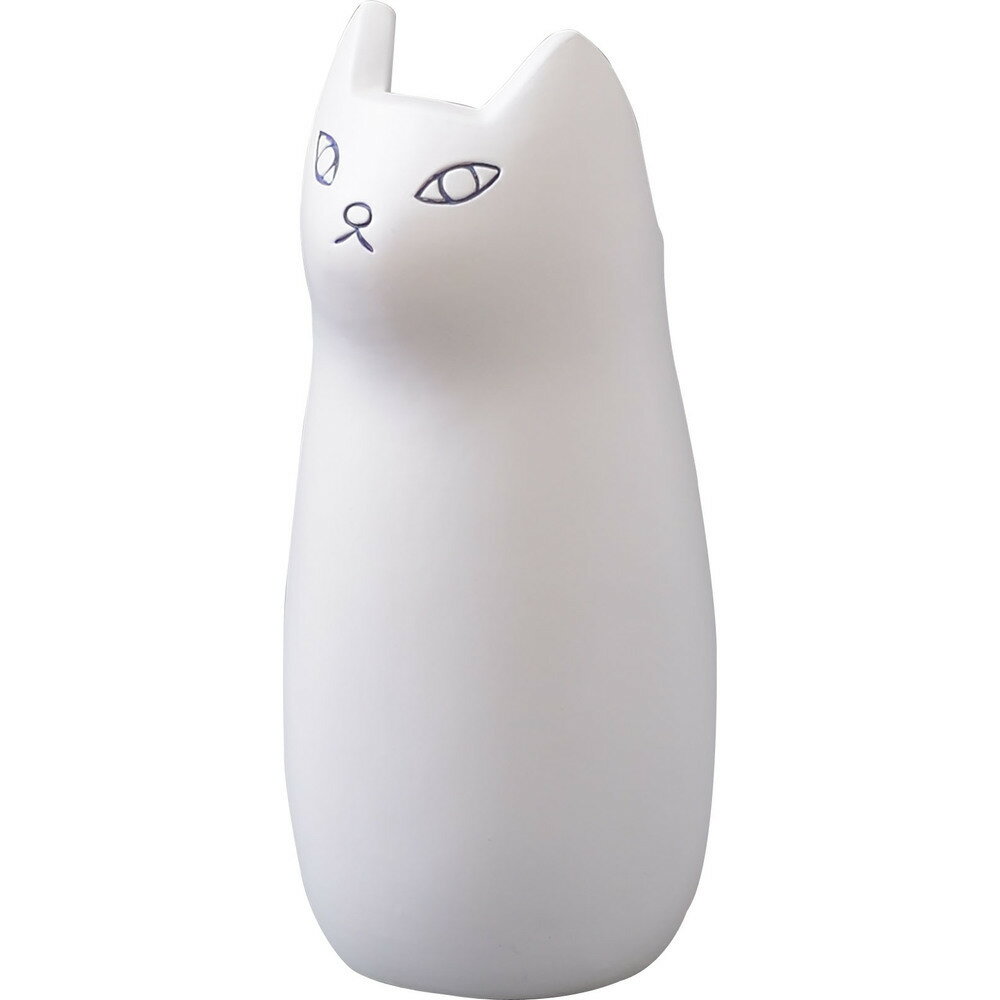 傘立て ホワイト CLY-13WH カサタテ シンプル アンブレラスタンド 傘入れ 玄関 スッキリ かさ 収納 陶器 マット コンパクト スリム ねこ 猫 かわいい フラワーベース ポスター収納 室内 室外 ブラック ブラウン
