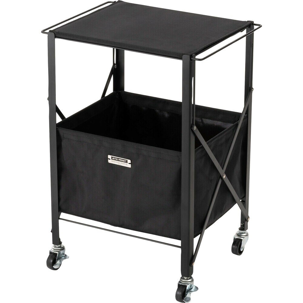 フォールディングテーブルワゴン ブラック MIP-71BK 折りたたみ 収納ケース 収納 収納ボックス ランド..