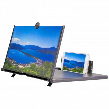 スマホの拡大鏡　(レンズサイズ15.7×28.5cm) ベビー/シルバー 介護用品