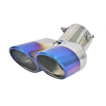 マフラーカッターチタンWハネアゲ BX-471 スポーツ・アウトドア カー・自転車