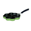 IH対応 しあわせを呼ぶ四つ葉のフライパン(グリーン) KS-2813 0331045 家事用品 鍋(パン)