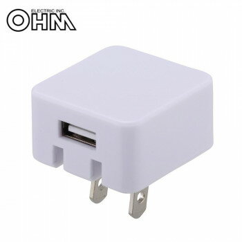OHM ACアダプター USB 1A MAV-AU1-W パソコン・AV機器関連 PC・携帯関連