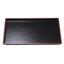 耐熱清流長手木目盆 黒天朱SL(ノンスリップ加工) 尺1 50305830 家事用品 台所用品