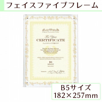 A.P.J フェイスファイブフレーム B5(182×257mm)対応 箔クリア 1000059253 文具・玩具 文具
