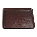 耐熱木目角盆 茶SL(ノンスリップ加工) 尺1 16010620 家事用品 台所用品