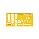 テンプレート デジタル・アナログ定規 No.5 1-843-1802 文具・玩具 文具