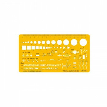 テンプレート No.866 電気科用定規 012-0021 文具・玩具 文具