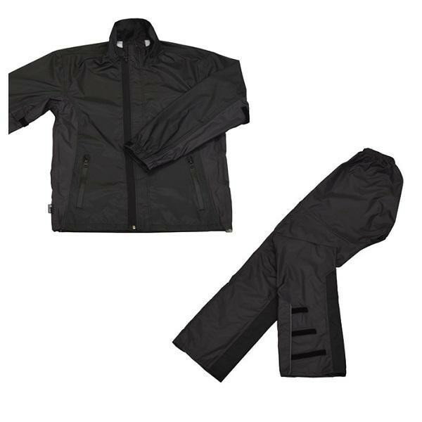 リード工業 LEAD スリムレインスーツ ブラック LLサイズ RW-054A スポーツ・アウトドア カー・自転車