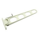 96397 アルミ物干金具 380ミリ ホワイト 1本入 00096397-001 インテリア その他インテリア