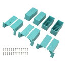 AP-3007G 2×4 立て掛けシェルフ 3段分パーツセット ブルーグリーン 1組 00113588-001 家具/収納 家具 ラック その他