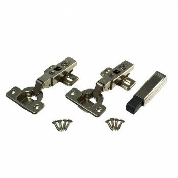 32055 スライド蝶番 ブルモーション扉セット 35mm全 キャッチ付 1セット 00032055-001 ガーデニング・D..