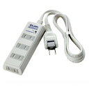ELPA(エルパ) 耐雷サージ機能付コード付タップ 4個口 3m ホワイト WBT-4030SBN(W) パソコン・AV機器関連 PC・携帯関連(2)