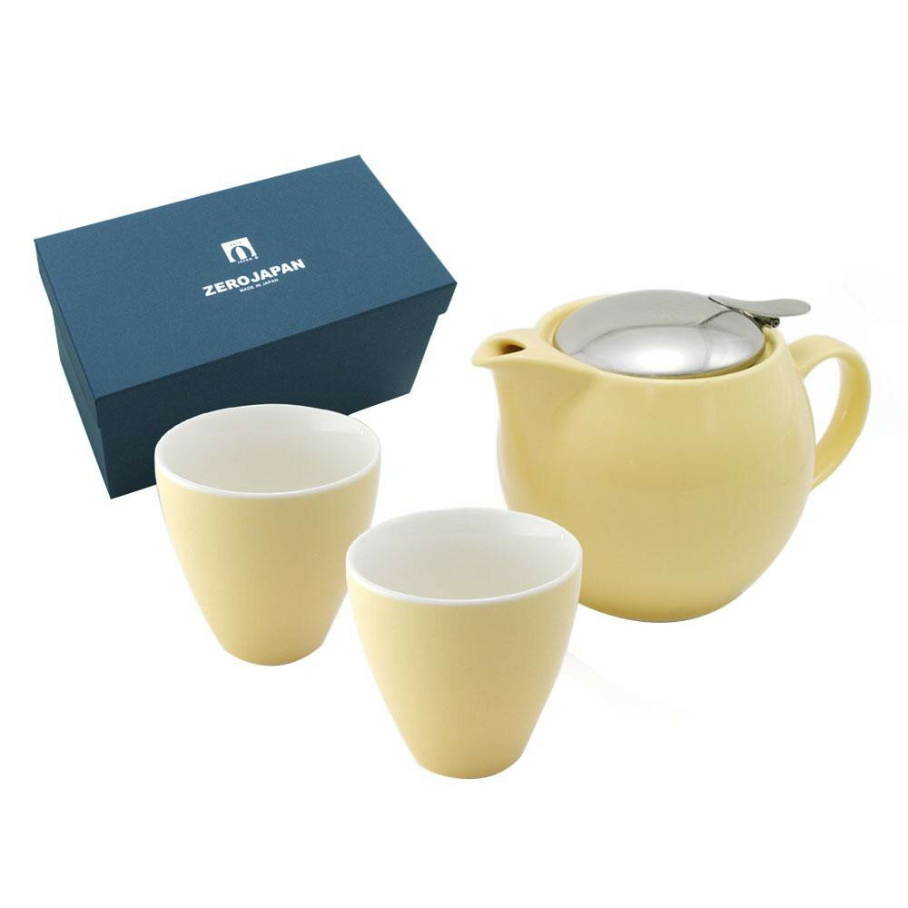 ZERO JAPAN ユニバーサルティーポット3人用+ティーカップトール×2 ZG-002 BA・バナナ 家事用品 食器