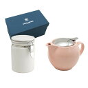 ZERO JAPAN ユニバーサルティーポット3人用+ティーキャニスター ZG-005 PI・ピンク 家事用品 食器(3)