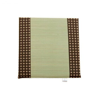 国産 カークッション シートクッション い草 『マーブル 無染土マチ付シート』 ブラウン 約43×41cm 941..