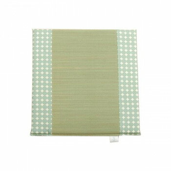 国産 カークッション シートクッション い草 『マーブル 無染土マチ付シート』 グリーン 約43×41cm 9411339 スポーツ・アウトドア カー・自転車