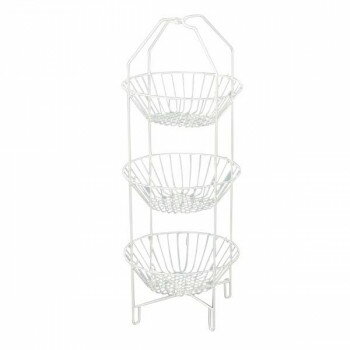 ワイヤーバスケット ホワイト 54-10WH 家事用品 台所用品