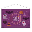 ワイドタペストリー Halloween クロスステッチ紫 40124 文具・玩具 玩具