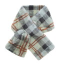クロスティペット チェックファー グリーン 13219602067 服飾雑貨 小物(手袋・マフラー等)