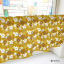 カフェカーテン 花 1000×450mm 黄・41331 インテリア 敷物・カーテン(3)