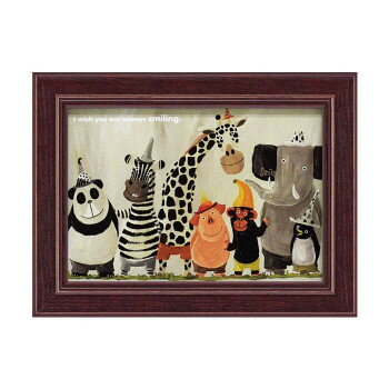 ユーパワー アートフレーム 武内 祐人 「動物たち」 YT-00715 インテリア その他インテリア