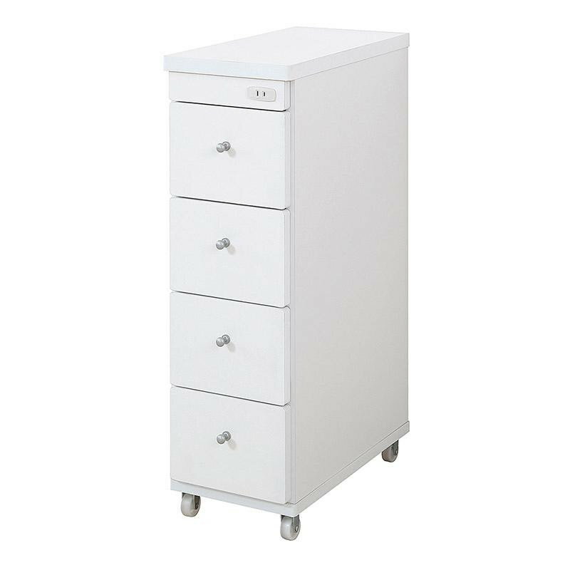 すき間ワゴン 幅25cm×奥行44cm RSW-2544W 家具/収納 家具　ラック　その他