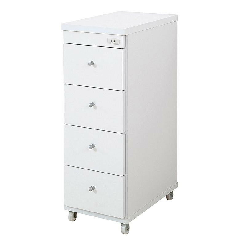 すき間ワゴン 幅30cm×奥行44cm RSW-3044W 家具/収納 家具　ラック　その他