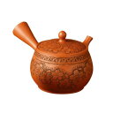昭刻朱泥桜彫急須 300cc Y-59 家事用品 食器