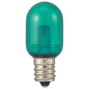 OHM LEDナツメ球装飾用 T20/E12/0.5W/2lm/クリア緑色 LDT1G-H-E12 13C インテリア 照明