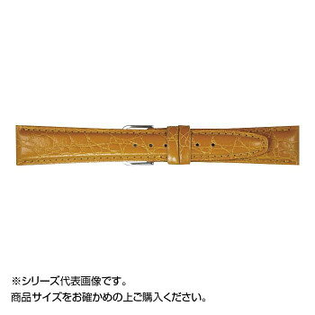 MIMOSA(ミモザ) 時計バンド RA型押ワニ 20mm ゴールド (美錠:銀) CRA-K20 時計/ジュエリー/アクセサリ その他