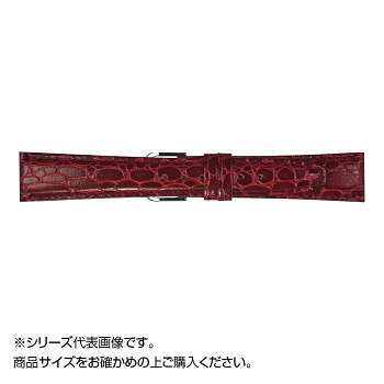 MIMOSA(ミモザ) 時計バンド RA型押ワニ 20mm ワイン (美錠:銀) CRA-W20 時計/ジュエリー/アクセサリ その他
