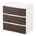 ニューライフ ワイド3段 ブラウン NLW-3BR GP-210114 家具/収納 家具 ラック その他