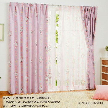 サンリオ キティ ドレープカーテン2枚セット 100×178cm SB-521-S インテリア 敷物・カーテン サンリオ キティ ドレープカーテン2枚セット 100×178cm SB-521-S インテリア 敷物・カーテン