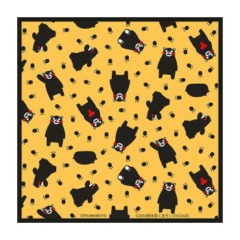 トレシー くまモン 19×19cm A1919P-KUMAMON P160 黄 服飾雑貨 小物(手袋・マフラー等）