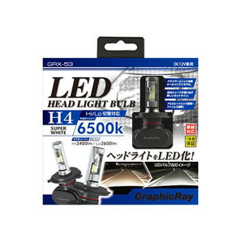 アークス(axs) GRX-53 LEDヘッドランプ用バルブ H4 6500K スーパーホワイト スポーツ・アウトドア カー..