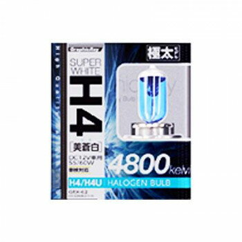 アークス(axs) GRX-61 H4ハロゲンバルブ 4800K ホワイト スポーツ・アウトドア カー・自転車
